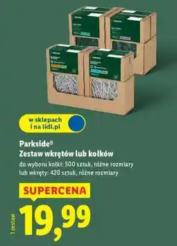 Lidl Parkside Zestaw wkrętów lub kołków oferta