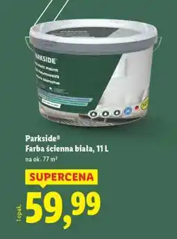 Lidl Parkside Farba ścienna biała, 11 L oferta