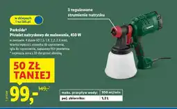 Lidl Parkside Pistolet natryskowy do malowania, 450 W oferta