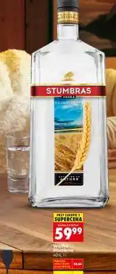 Biedronka WÓDKA STUMBRAS 40%, 1 L oferta