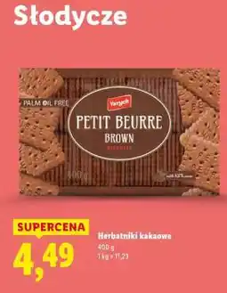 Lidl Herbatniki kakaowe oferta