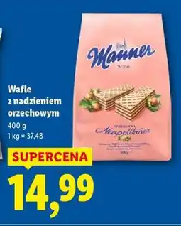 Lidl Wafle z nadzieniem orzechowym oferta