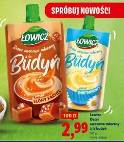 Lidl Łowicz Deser owocowo-mleczny à la budyń oferta