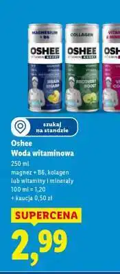 Lidl OSHEE Woda witaminowa oferta