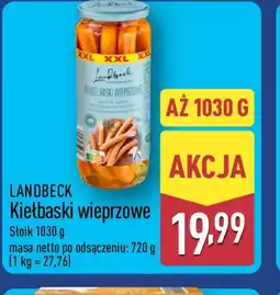 ALDI Landbeck Kiełbaski wieprzowe oferta