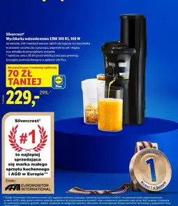Lidl Silvercrest Wyciskarka wolnoobrotowa SJBK 300 B3, 300 W oferta