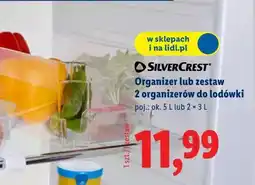 Lidl Organizer lub zestaw 2 organizerów do lodówki SILVERCREST oferta