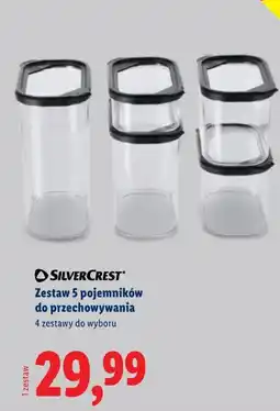 Lidl Zestaw 5 pojemników do przechowywania SILVERCREST oferta