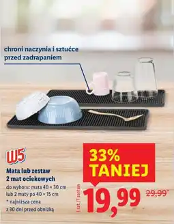 Lidl W5 Mata lub zestaw 2 mat ociekowych oferta