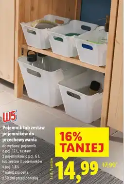 Lidl W5 Pojemnik lub zestaw pojemników do przechowywania oferta