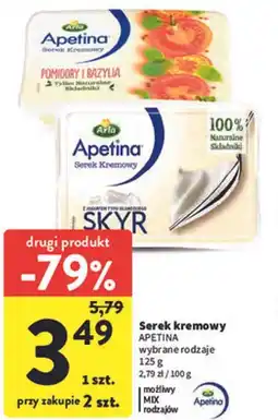 Intermarche Serek kremowy Apetina (różne rodzaje) oferta