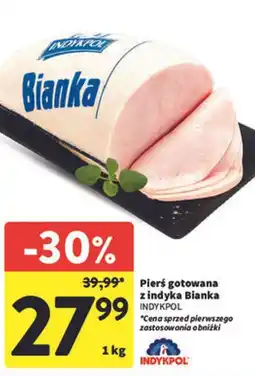 Intermarche Pierś gotowana z indyka Bianka INDYKPOL oferta