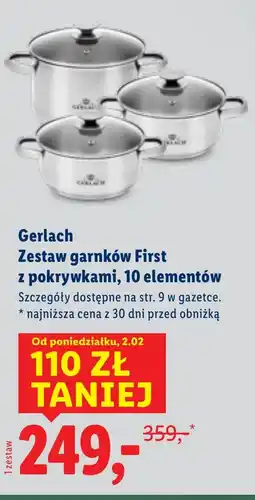 Lidl Zestaw garnków Gerlach oferta