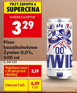 Biedronka Piwo bezalkoholowe Żywiec oferta