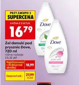 Biedronka Żel pod prysznic Dove oferta