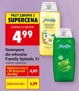 Biedronka Szampon Family Splash oferta