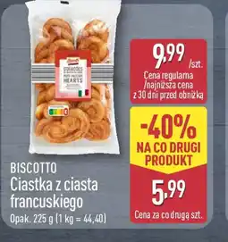 ALDI Biscotto Ciastka z ciasta francuskiego oferta