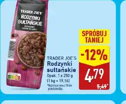 ALDI Trader Joe's Rodzynki sułtańskie oferta