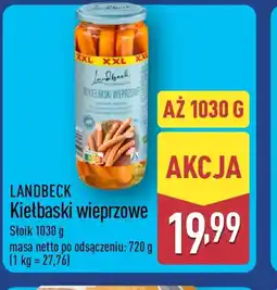 ALDI Landbeck Kiełbaski wieprzowe oferta