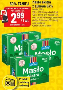 Polomarket Masło ekstra z Łukowa 83% Lumiko oferta