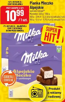 Polomarket Pianka Mleczko Alpejskie Milka oferta