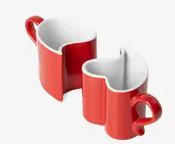 Pepco Zestaw 2 kubków w kształcie serca oferta