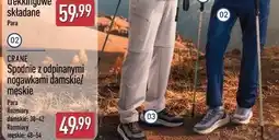 ALDI CRANE Spodnie z odpinanymi nogawkami damskie/męskie oferta