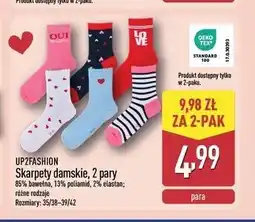 ALDI UP2FASHION Skarpety damskie, 2 pary oferta