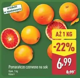 ALDI Pomarańcze czerwone na sok (1 kg) oferta