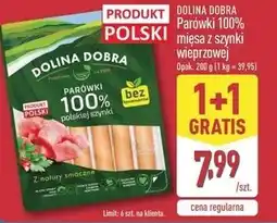 ALDI DOLINA DOBRA Parówki 100% mięsa z szynki wieprzowej oferta