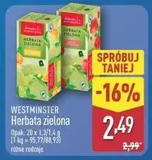 ALDI WESTMINSTER Herbata zielona (20x1.3/1.4g) oferta