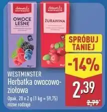 ALDI WESTMINSTER Herbatka owocowo-ziołowa (20x2g) oferta