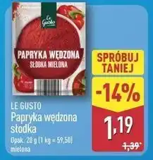 ALDI Le Gusto Papryka wędzona słodka mielona oferta