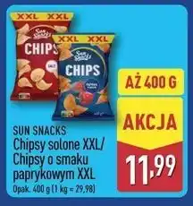 ALDI SUN SNACKS Chipsy solone XXL/Chipsy o smaku paprykowym XXL oferta