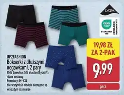 ALDI UP2FASHION Bokserki z dłuższymi nogawkami, 2 pary oferta