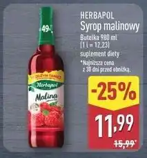 ALDI Herbapol Syrop malinowy oferta