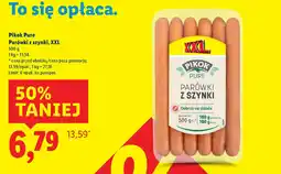 Lidl Pikok Pure Parówki z szynki, XXL oferta