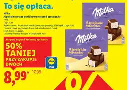 Lidl Milka Alpejskie Mleczko waniliowe w mlecznej czekoladzie oferta