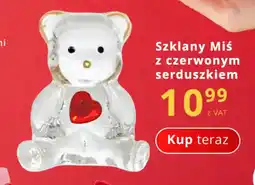 Poczta Polska Szklany Miś z czerwonym serduszkiem oferta