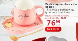 Poczta Polska Zestaw upominkowy dla kobiet - filiżanka z podstawką, łyżeczką i brelokiem oferta
