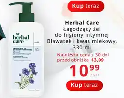 Poczta Polska Herbal Care Łagodzący żel do higieny intymnej Bławatek i kwas mlekowy oferta