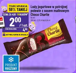Polomarket Lody jogurtowe w potrójnej polewie z sosem malinowym Choco Charlie oferta