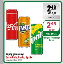 Eurocash Napój gazowany: Coca-Cola, Fanta, Sprite oferta