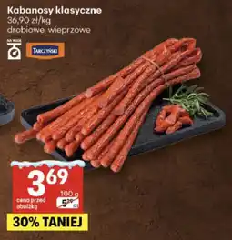 Delikatesy Centrum Kabanosy klasyczne drobiowe, wieprzowe Tarczyński oferta