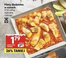 Delikatesy Centrum Filety śledziowe w sosach wybrane rodzaje oferta