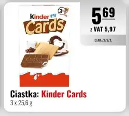 Eurocash Ciastka: Kinder Cards oferta