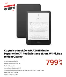 Media Expert Czytnik e-booków AMAZON Kindle Paperwhite 7, Podświetlany ekran, Wi-Fi, Bez reklam Czarny oferta