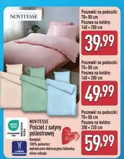 ALDI NOVITESSE Pościel z satyny poliestrowej (różne rozmiary) oferta
