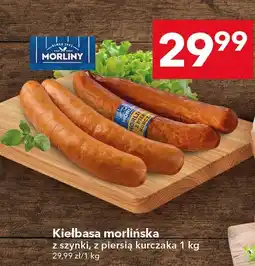 Lewiatan Kiełbasa morlińska z szynki z piersią kurczaka Morliny oferta
