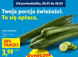 Lidl Ogórek zielony długi 1 szt oferta